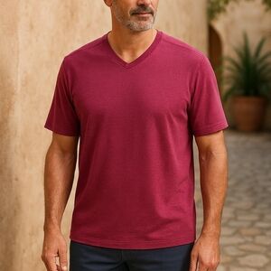 Tommy Bahama IslandZone V‑Neck Tee XL Maroon